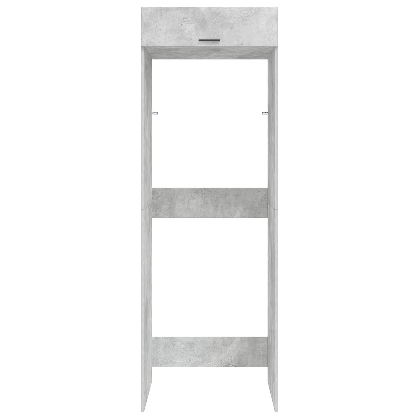 Wasmachinekast met opslag Beton 67,5 x 68 x 200 cm Bewerkt hout