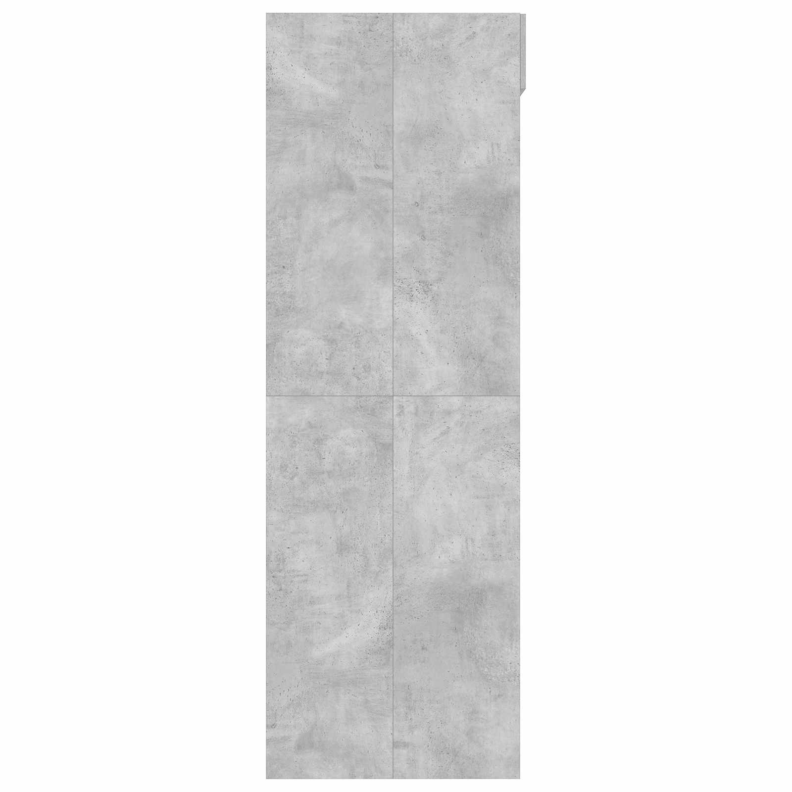 Wasmachinekast met opslag Beton 67,5 x 68 x 200 cm Bewerkt hout