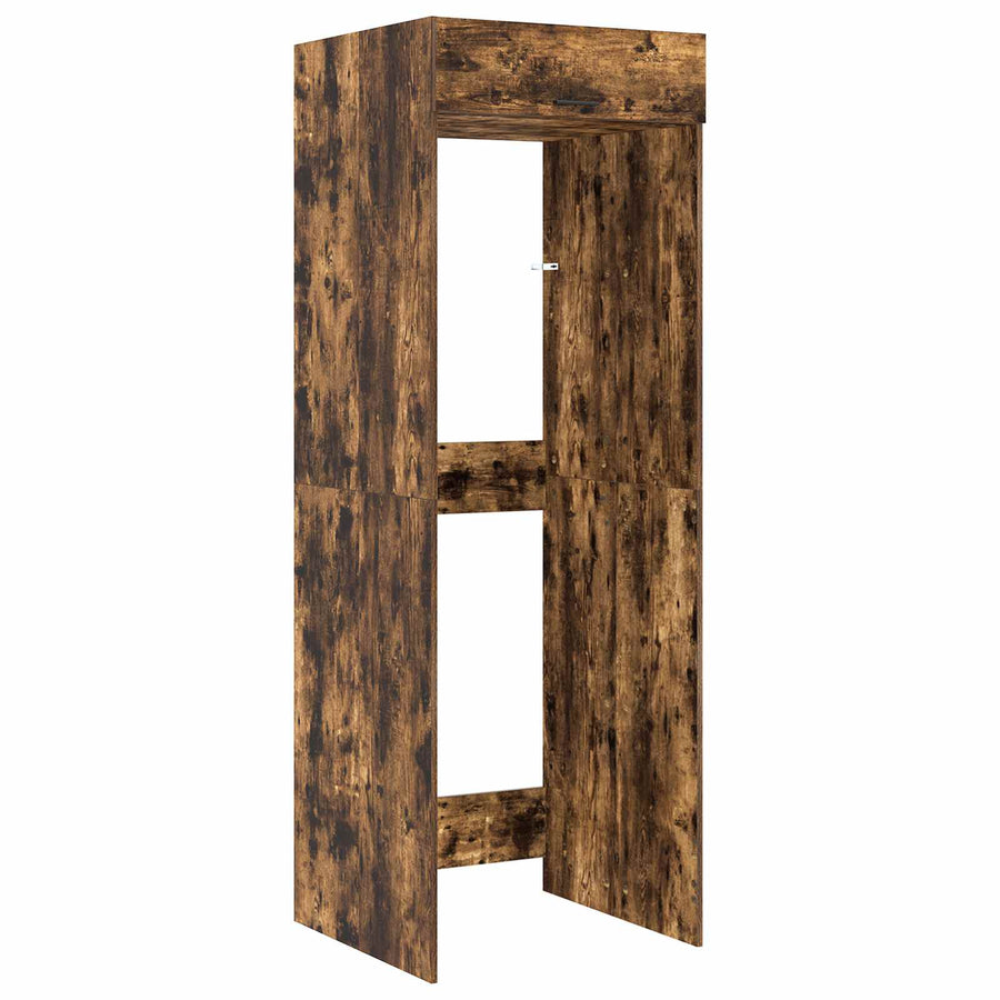 Wasmachinekast Gerookt eiken 67,5 x 68 x 200 cm Bewerkt hout
