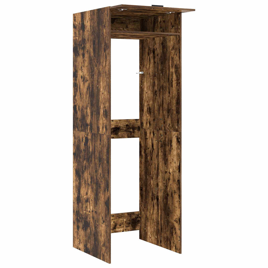 Wasmachinekast Gerookt eiken 67,5 x 68 x 200 cm Bewerkt hout
