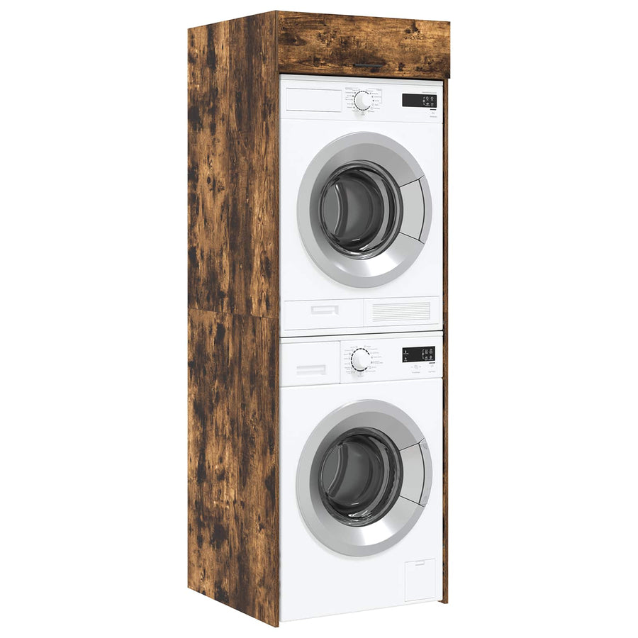 Wasmachinekast Gerookt eiken 67,5 x 68 x 200 cm Bewerkt hout