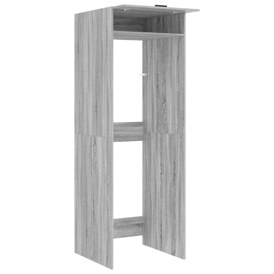 Wasmachinekast Grijs Sonoma 67,5 x 68 x 200 cm Bewerkt hout