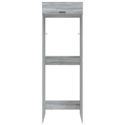 Wasmachinekast Grijs Sonoma 67,5 x 68 x 200 cm Bewerkt hout