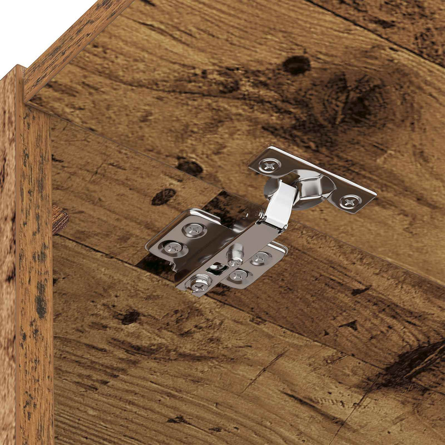 Wasmachinekast Oudhout 67,5 x 68 x 200 cm Bewerkt hout