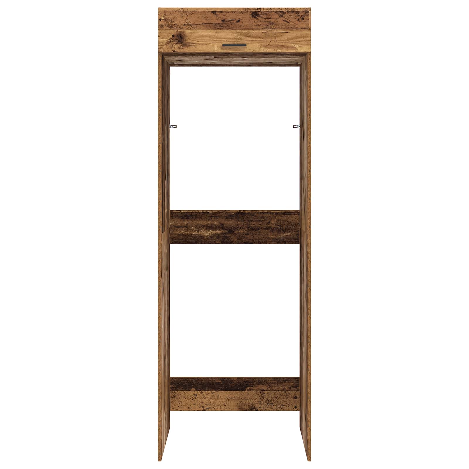 Wasmachinekast Oudhout 67,5 x 68 x 200 cm Bewerkt hout