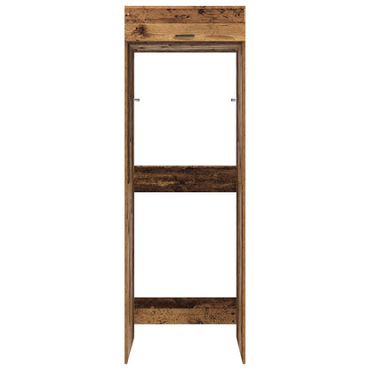 Wasmachinekast Oudhout 67,5 x 68 x 200 cm Bewerkt hout