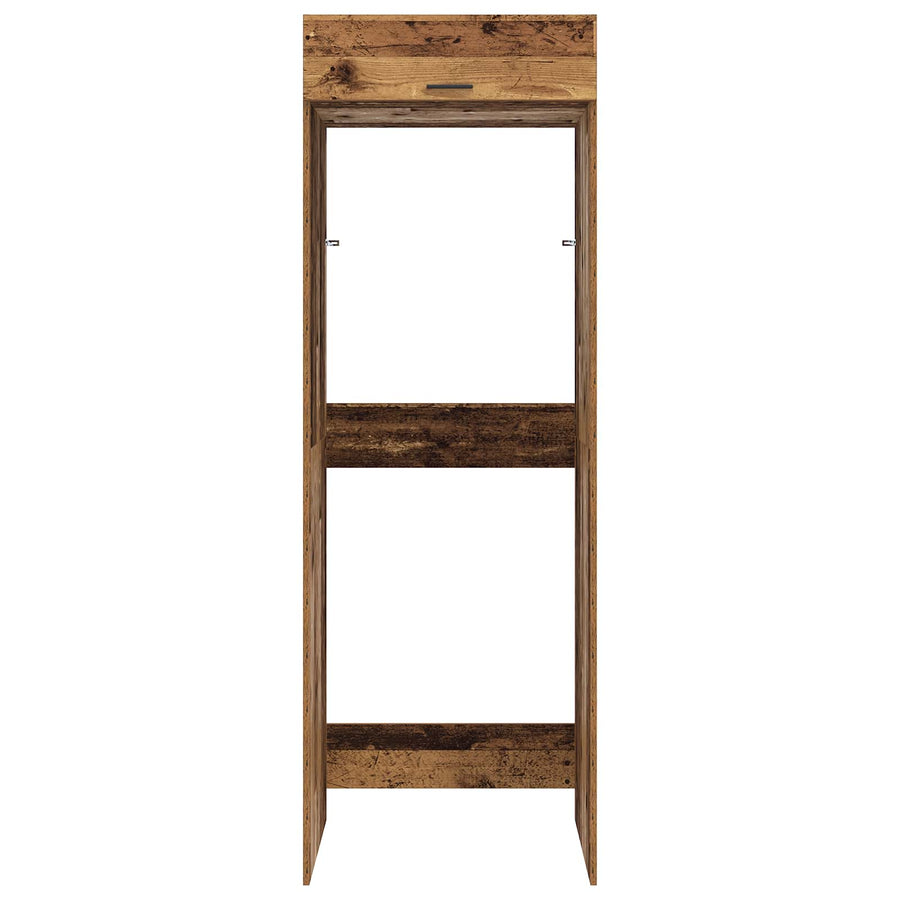 Wasmachinekast Oudhout 67,5 x 68 x 200 cm Bewerkt hout