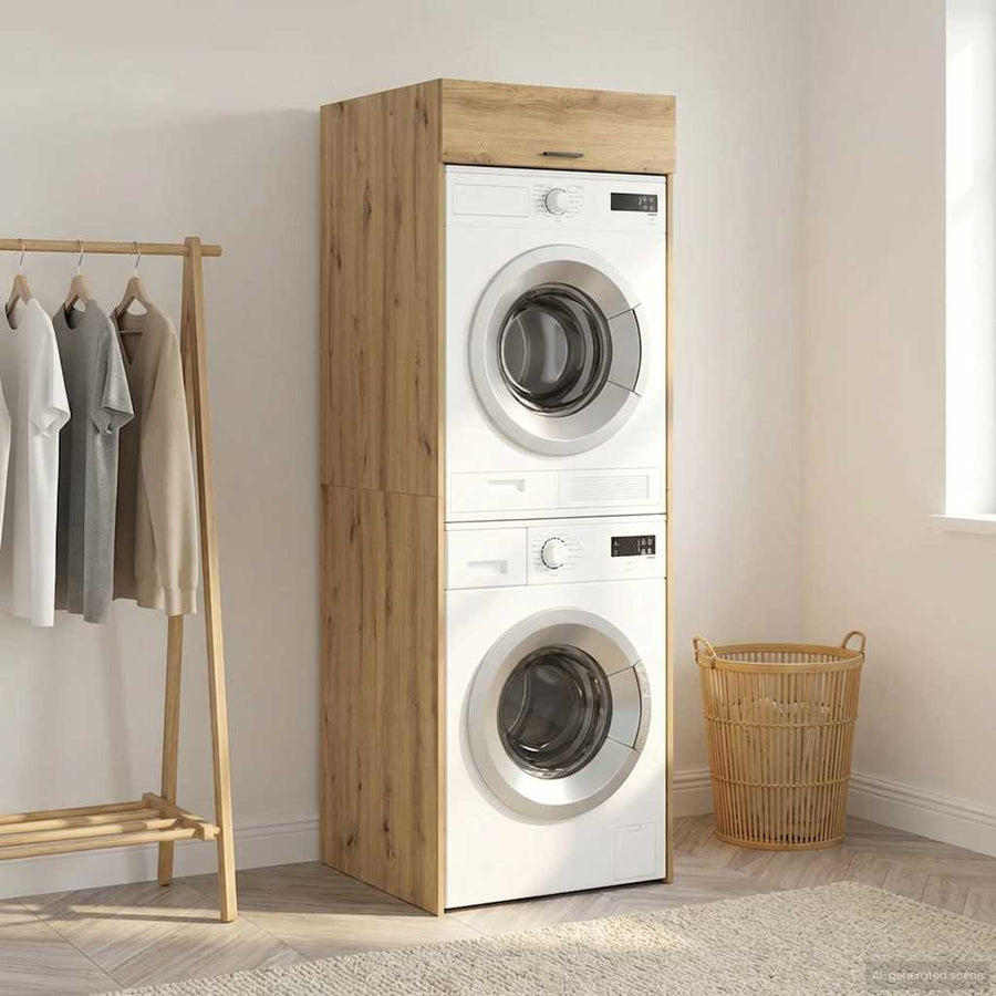 Wasmachinekast Artisan Eiken 67,5 x 68 x 200 cm Bewerkt hout