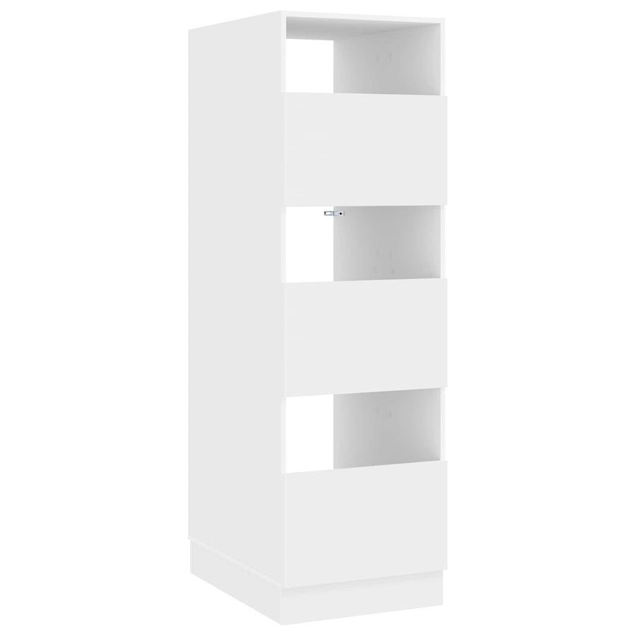 Wasmeubel met opslag met de deur Wit Bewerkt hout