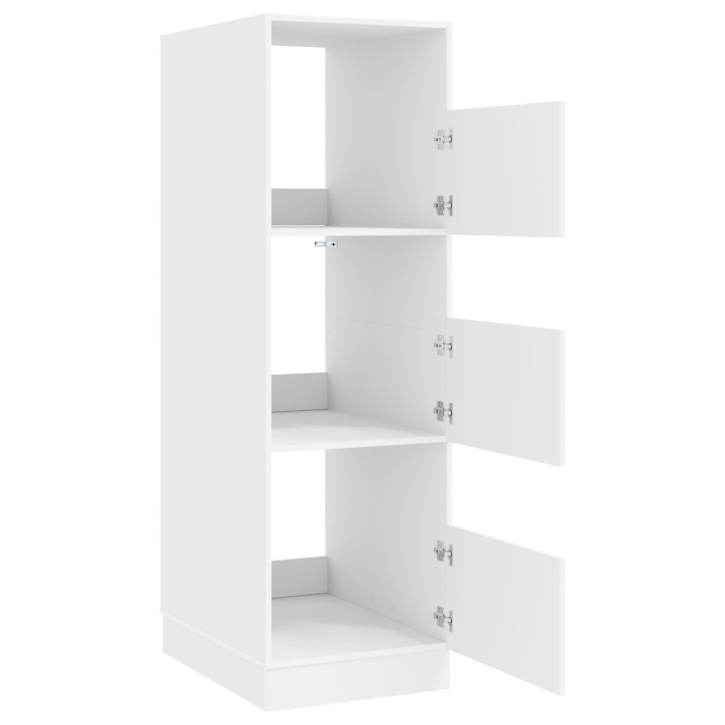 Wasmeubel met opslag met de deur Wit Bewerkt hout