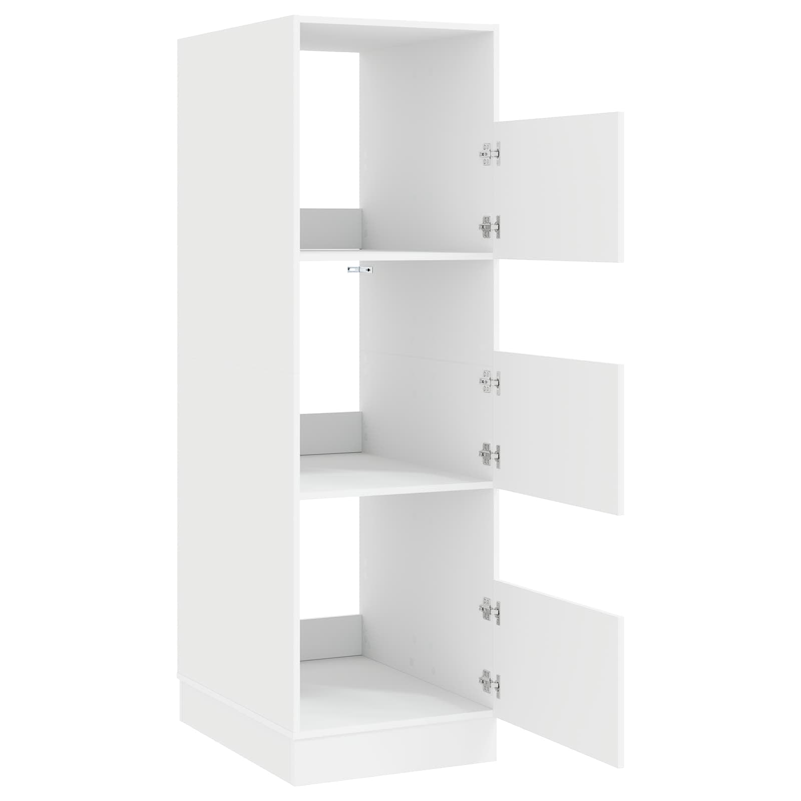 Wasmeubel met opslag met de deur Wit Bewerkt hout