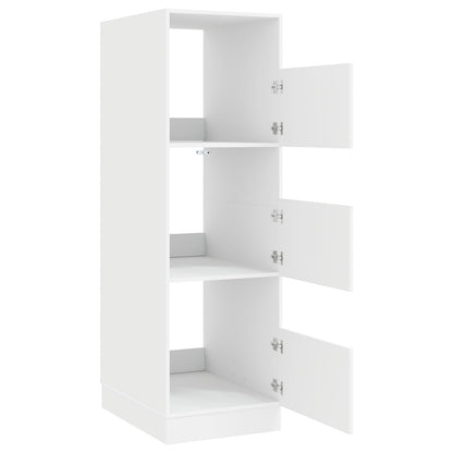 Wasmeubel met opslag met de deur Wit Bewerkt hout