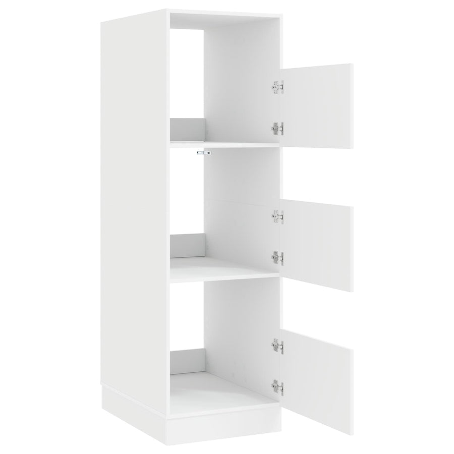 Wasmeubel met opslag met de deur Wit Bewerkt hout