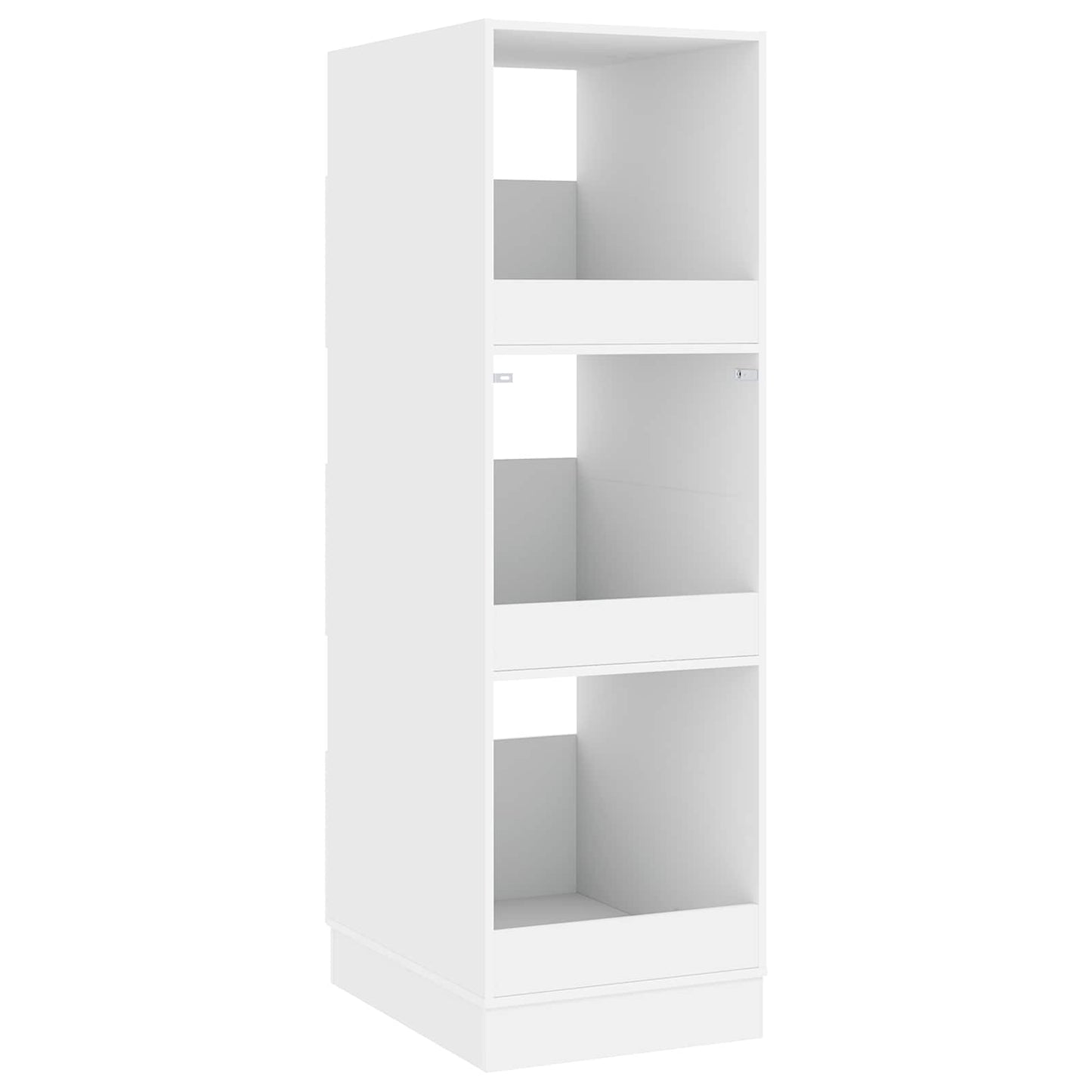 Wasmeubel met opslag met de deur Wit Bewerkt hout