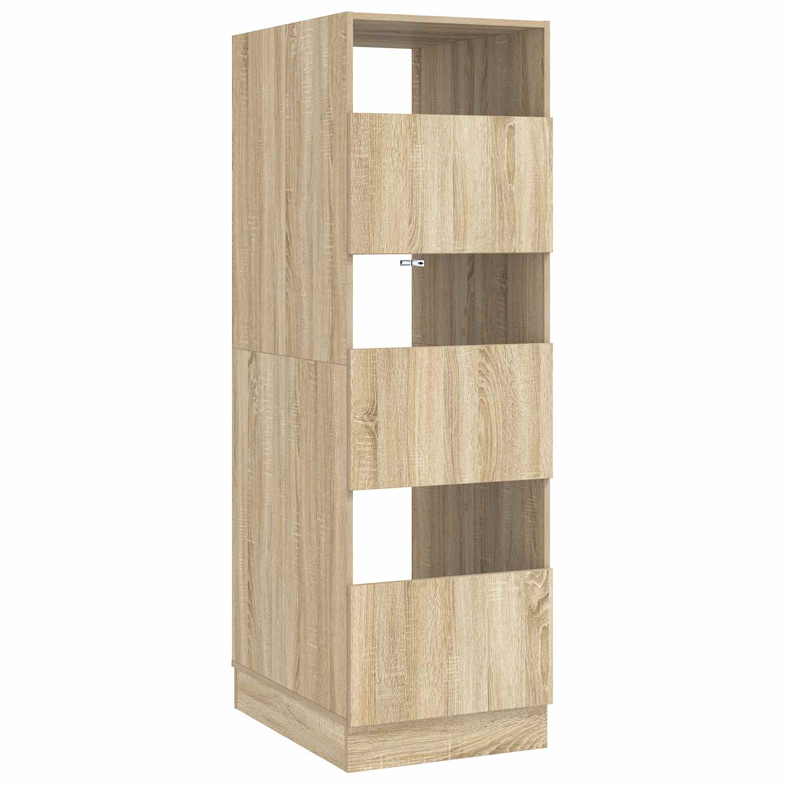 Wasmeubel met opslag Sonoma 50 x 68 x 162 cm Bewerkt hout