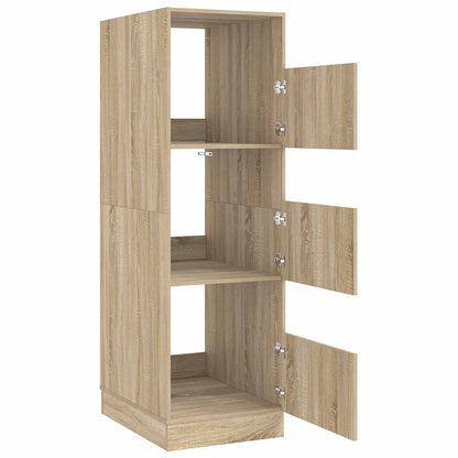 Wasmeubel met opslag Sonoma 50 x 68 x 162 cm Bewerkt hout