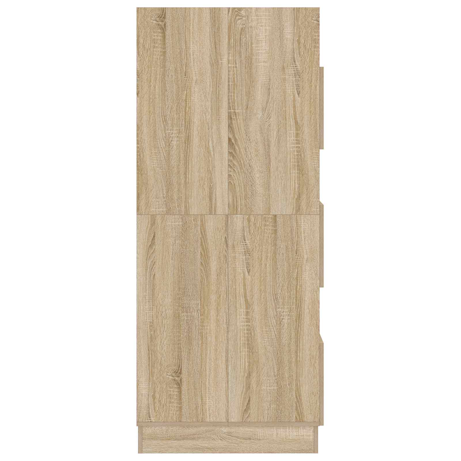 Wasmeubel met opslag Sonoma 50 x 68 x 162 cm Bewerkt hout