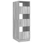 Wasmeubel 50x68x162 cm grijs bewerkt hout