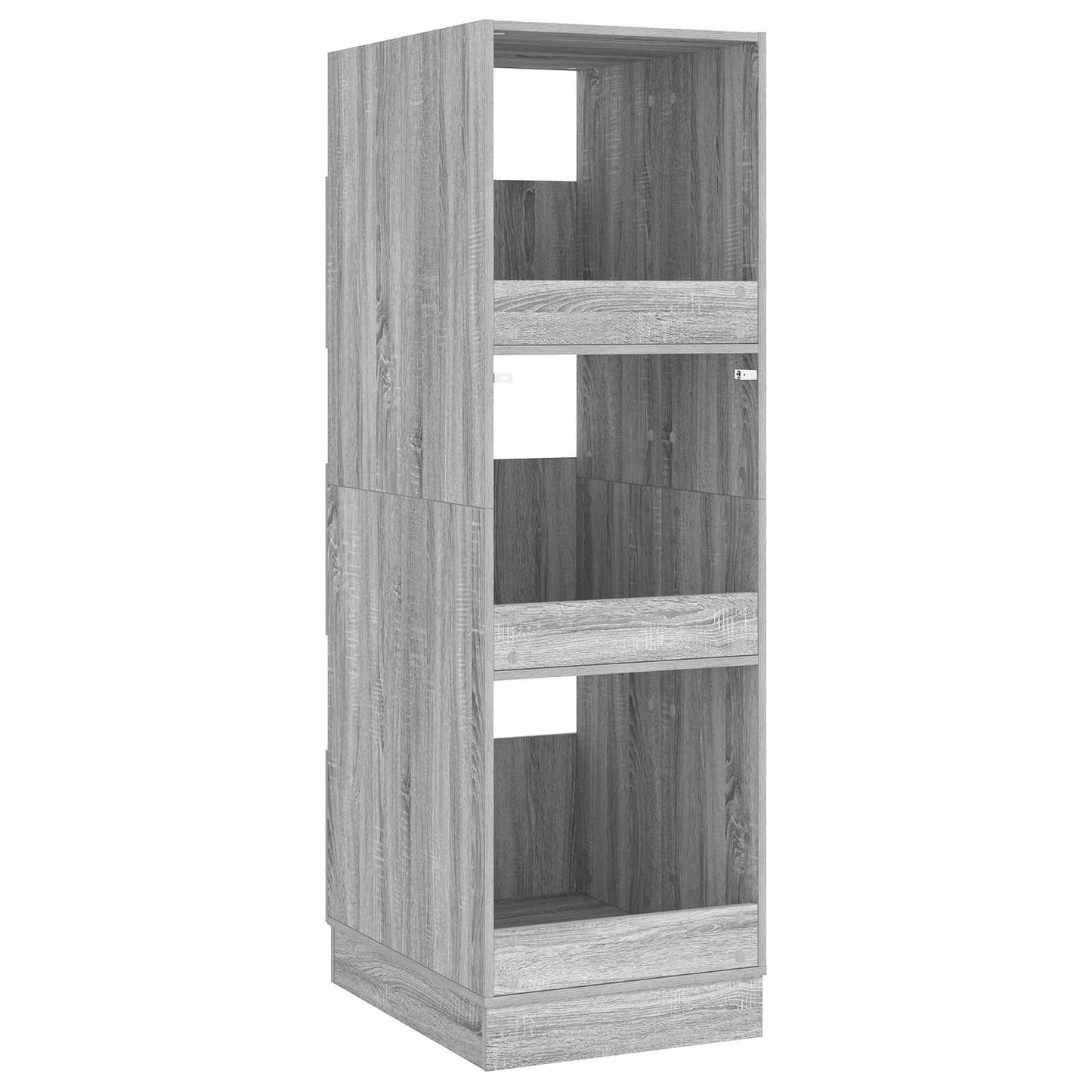 Wasmeubel met opslag Grijs Sonoma 50 x 68 x 162 cm Bewerkt hout