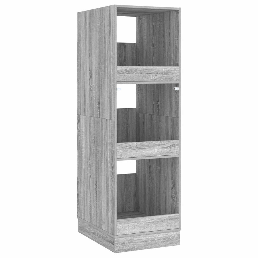 Wasmeubel met opslag Grijs Sonoma 50 x 68 x 162 cm Bewerkt hout