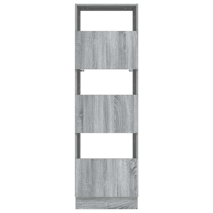 Wasmeubel met opslag Grijs Sonoma 50 x 68 x 162 cm Bewerkt hout
