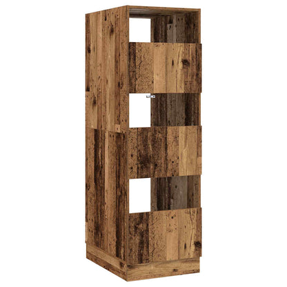 Wasmeubel met opslag met de deur Oudhout Bewerkt hout