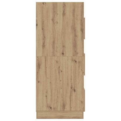 Wasmeubel met opslag met de deur Artisan Eiken Bewerkt hout