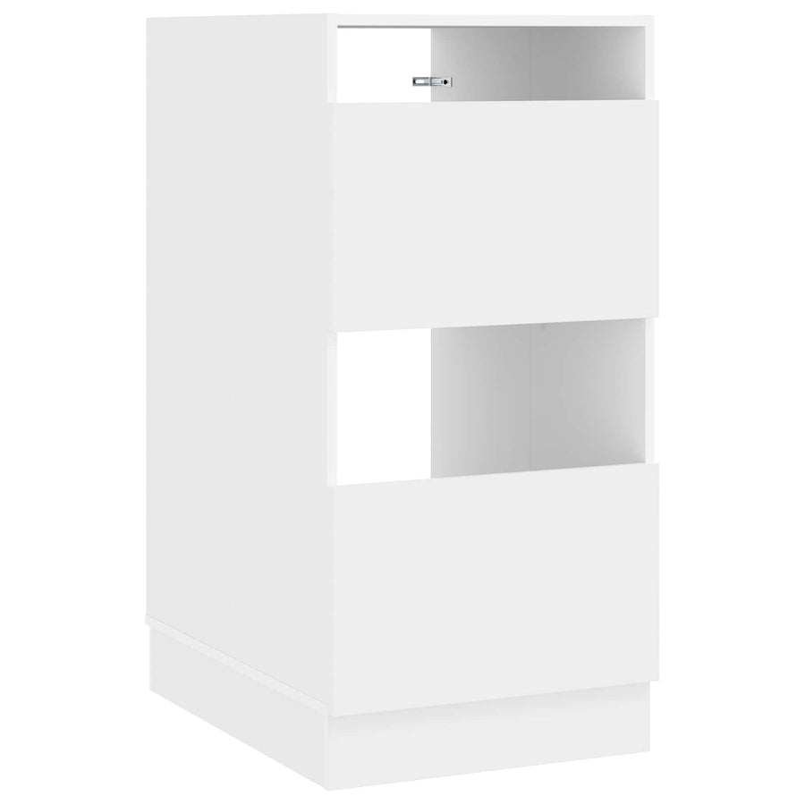 Wasmeubel met opslag Wit 50 x 68 x 102 cm Bewerkt hout