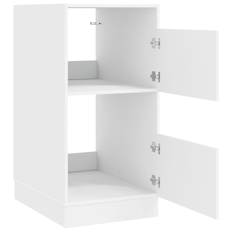 Wasmeubel met opslag Wit 50 x 68 x 102 cm Bewerkt hout