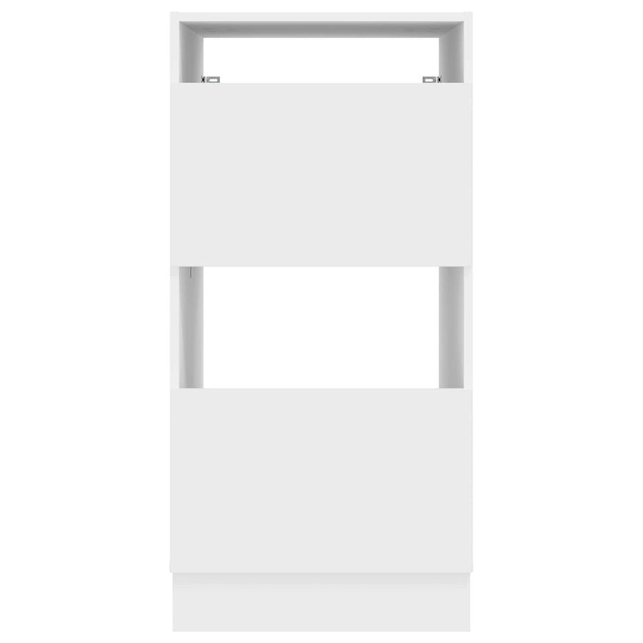 Wasmeubel met opslag Wit 50 x 68 x 102 cm Bewerkt hout
