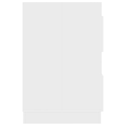 Wasmeubel met opslag Wit 50 x 68 x 102 cm Bewerkt hout