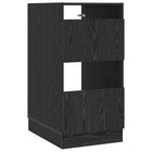 Wasmeubel 50x68x102 cm bewerkt hout zwart eiken