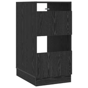 Wasmeubel 50x68x102 cm bewerkt hout zwart eiken