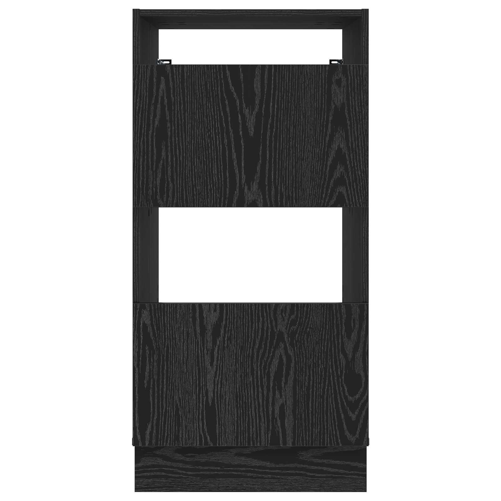 Wasmeubel met opslag Zwart Eiken 50 x 68 x 102 cm Bewerkt hout