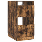 Vanity unit with storage with door Smoked oak Engineered wood
