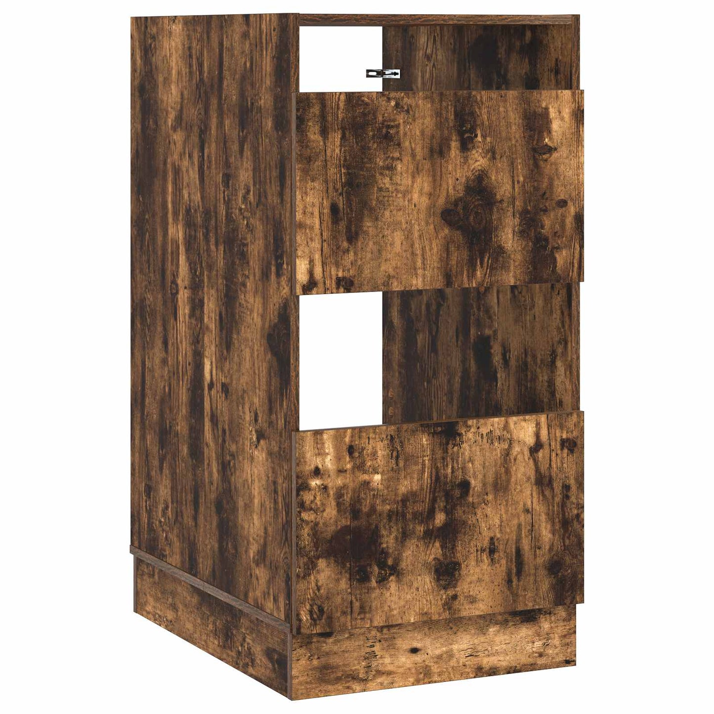 Wasmeubel met opslag met de deur Gerookt eiken Bewerkt hout