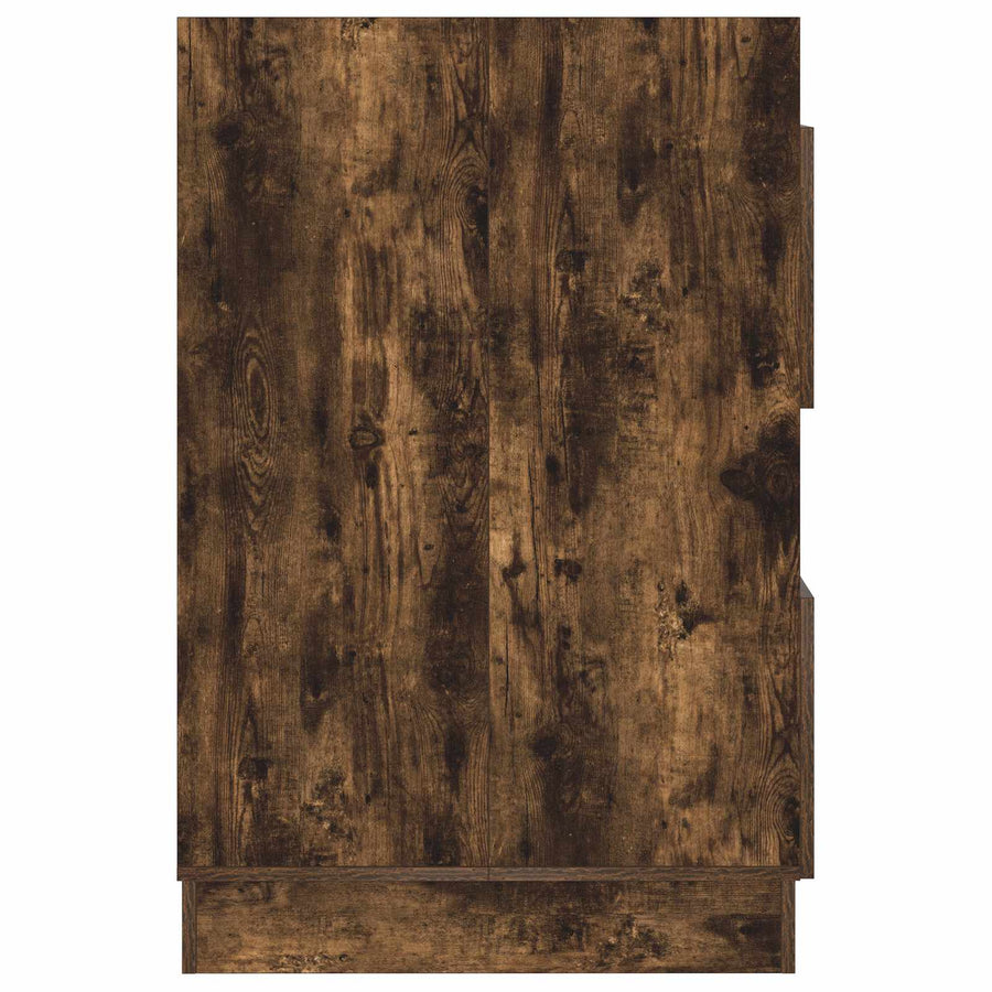 Wasmeubel met opslag met de deur Gerookt eiken Bewerkt hout