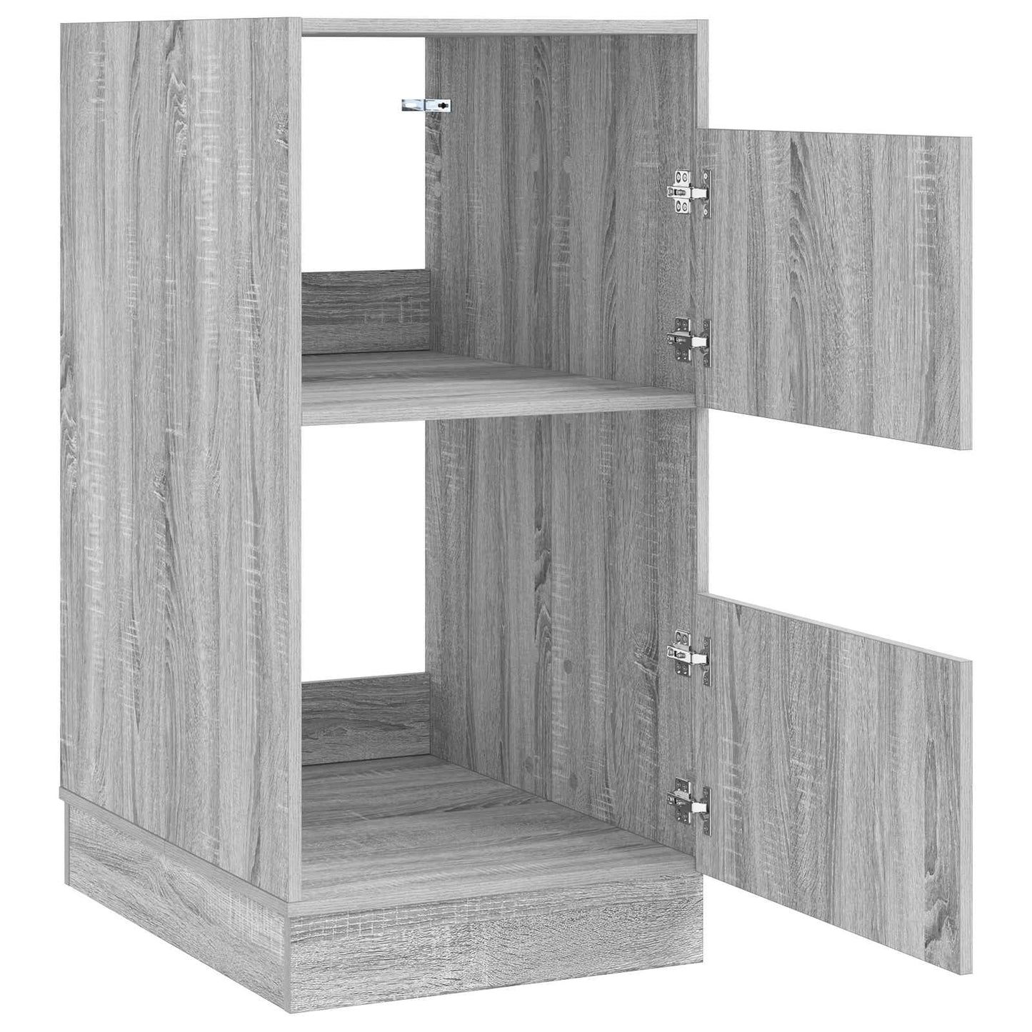 Wasmeubel met opslag met de deur Grijs Sonoma Bewerkt hout