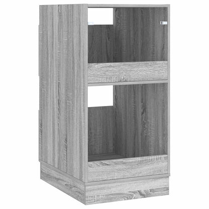 Wasmeubel met opslag met de deur Grijs Sonoma Bewerkt hout