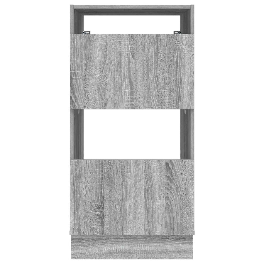 Wasmeubel met opslag met de deur Grijs Sonoma Bewerkt hout