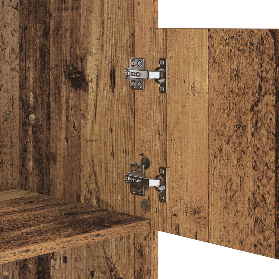 Wasmeubel met opslag Oudhout 50 x 68 x 102 cm Bewerkt hout