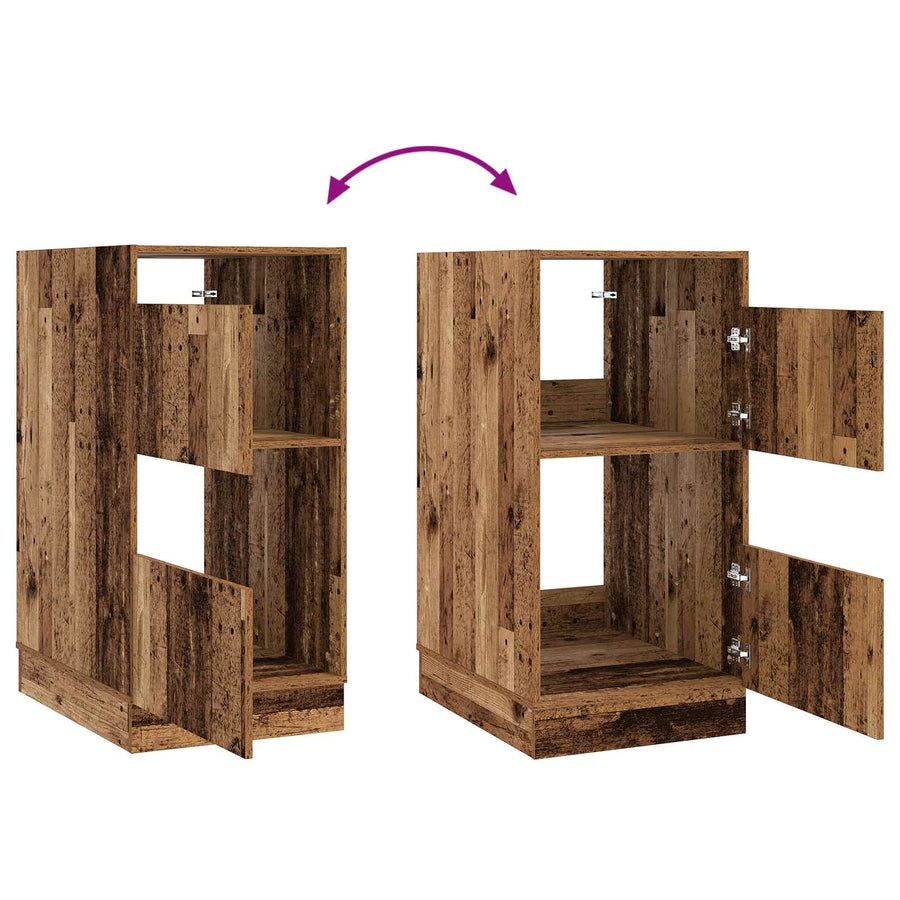Wasmeubel met opslag Oudhout 50 x 68 x 102 cm Bewerkt hout