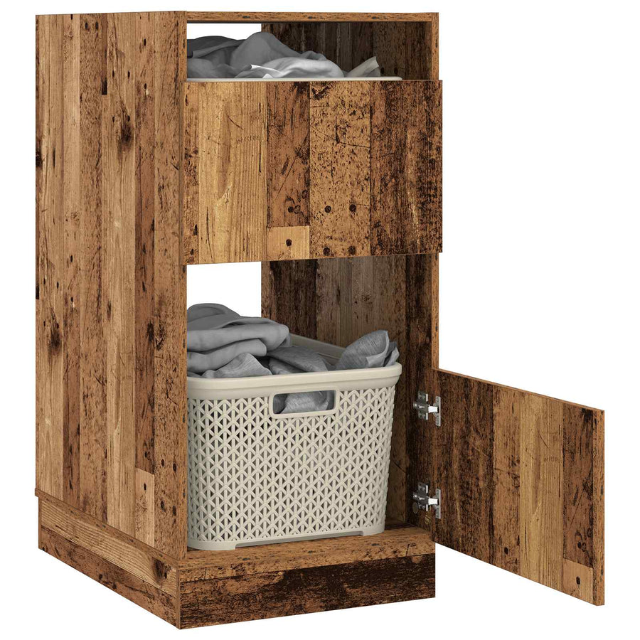 Wasmeubel met opslag Oudhout 50 x 68 x 102 cm Bewerkt hout
