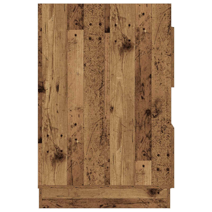 Wasmeubel met opslag Oudhout 50 x 68 x 102 cm Bewerkt hout