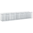 Gabion Raised Bed 2 pcs Silver 300 x 50 x 60 cm