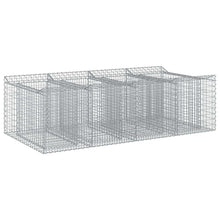 Gabion Verhoogd Bed 2 pcs Zilverkleurig