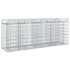 Gabion Raised Bed 2 pcs Silver 200 x 50 x 80 cm