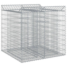 Gabion Verhoogd Bed 2 pcs Zilverkleurig
