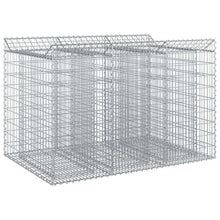 Gabion Verhoogd Bed 2 pcs Zilverkleurig