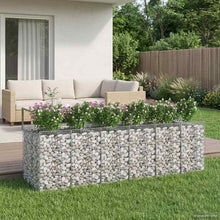 Gabion Verhoogd Bed 3 pcs Zilverkleurig